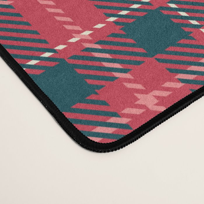 Classic Christmas Plaid Desk Mat Gallery Image 4