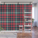 Classic Christmas Plaid Wall Mural Gallery Image 1