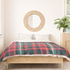 Classic Christmas Plaid Duvet Cover Gallery Image 3