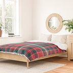 Classic Christmas Plaid Duvet Cover Gallery Image 2