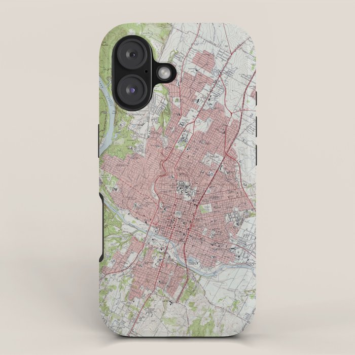 Vintage Map of Austin Texas (1955) iPhone Case Gallery Image 1