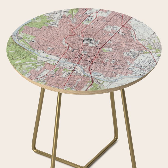 Vintage Map of Austin Texas (1955) Side Table Gallery Image 2