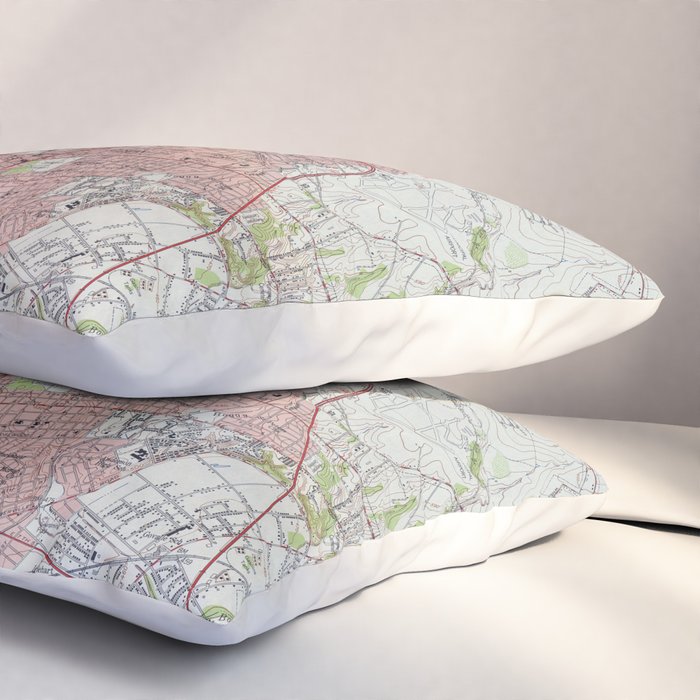 Vintage Map of Austin Texas (1955) Pillow Sham Gallery Image 3