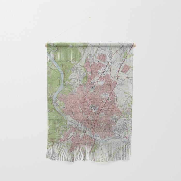 Vintage Map of Austin Texas (1955) Wall Hanging Gallery Image 1