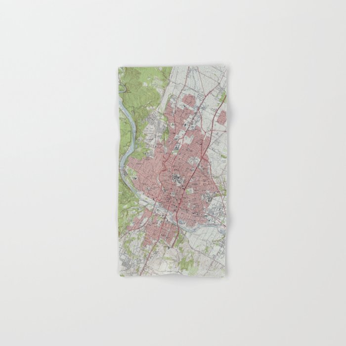 Vintage Map of Austin Texas (1955) Towels Gallery Image 1