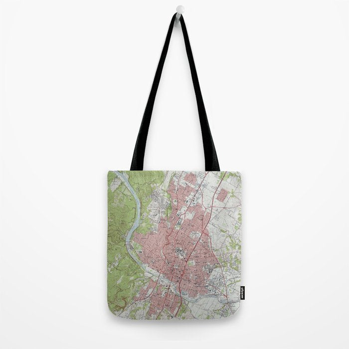 Vintage Map of Austin Texas (1955) Tote Bag Gallery Image 2