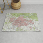 Vintage Map of Austin Texas (1955) Rug Gallery Image 1