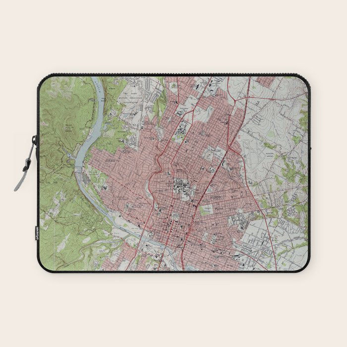 Vintage Map of Austin Texas (1955) Laptop Sleeve Gallery Image 1