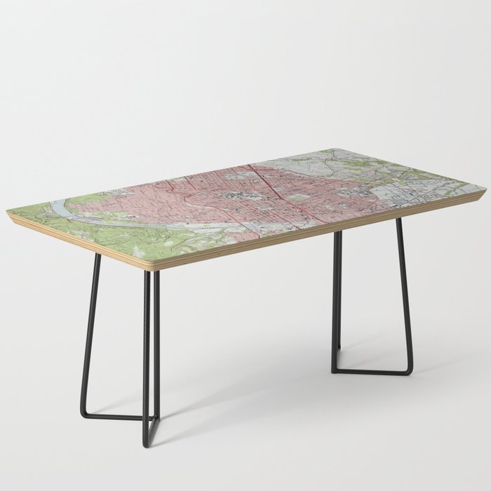 Vintage Map of Austin Texas (1955) Coffee Table Gallery Image 1