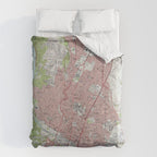 Vintage Map of Austin Texas (1955) Comforter Gallery Image 6
