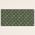 Vintage tropical palm tree beach pattern Desk Mat Gallery Image 3