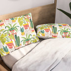 Happy Plants Happy Home Pillow Sham Gallery Image 2