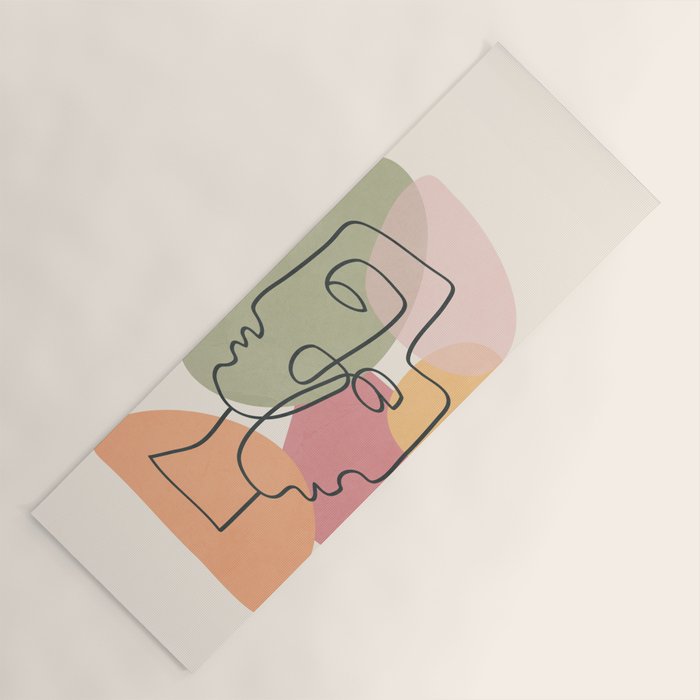 Abstract Profiles 04 Yoga Mat Gallery Image 1
