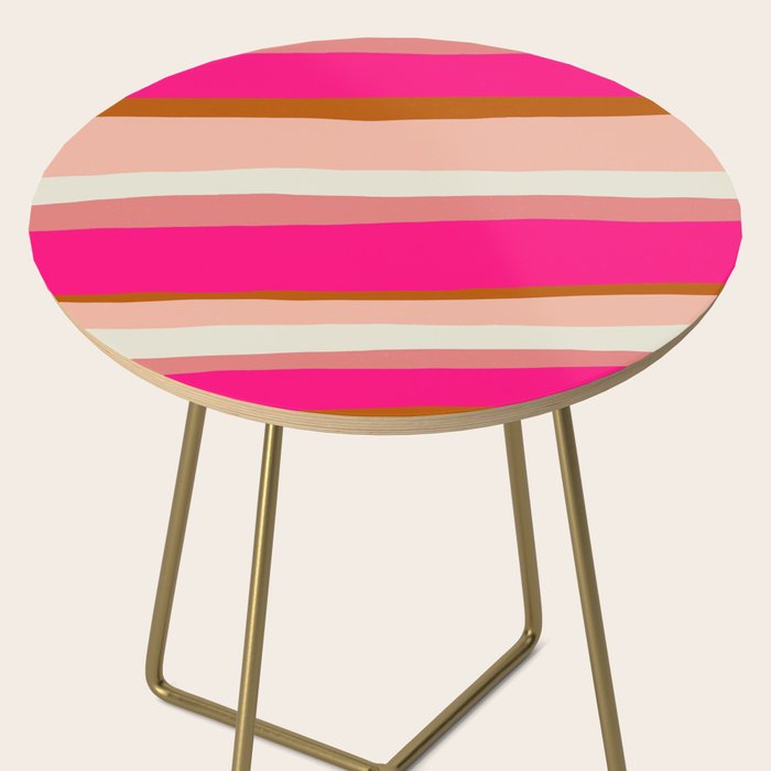 Flamingo Stripes Side Table Gallery Image 2