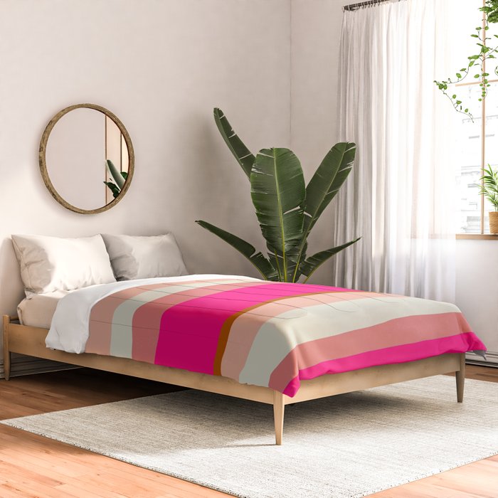 Flamingo Stripes Comforter Gallery Image 2