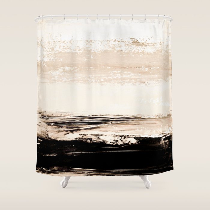 abstract minimalist landscape 14 Shower Curtain Gallery Image 1