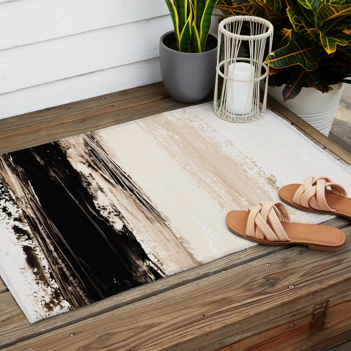 abstract minimalist landscape 14 Outdoor Rug Gallery Image 2