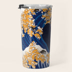 Shiba Inu The Great Wave in Night Travel Mug Gallery Image 3