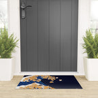 Shiba Inu The Great Wave in Night Welcome Mat Gallery Image 3