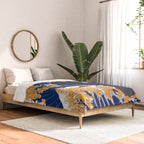 Shiba Inu The Great Wave in Night Comforter Gallery Image 2