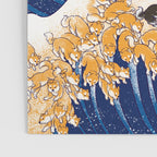 Shiba Inu The Great Wave in Night Poster Gallery Image 3