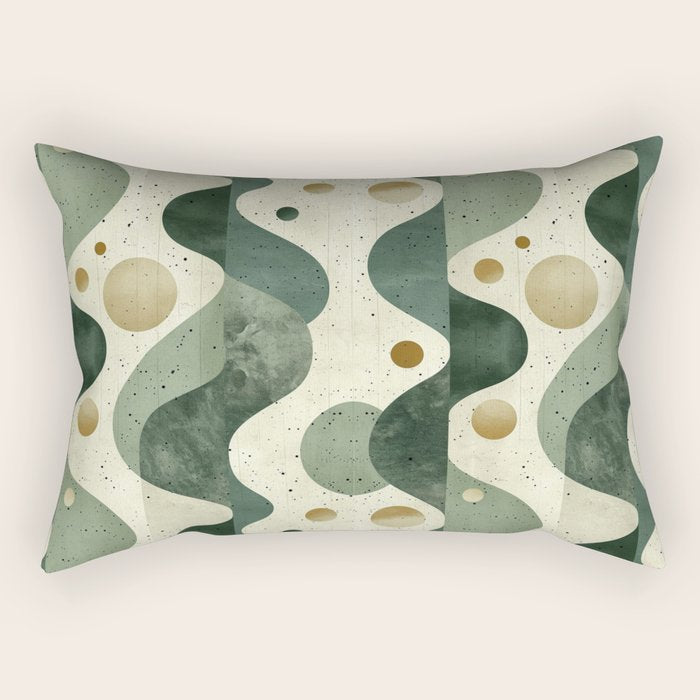 Groovy Sage Rectangular Pillow Gallery Image 1