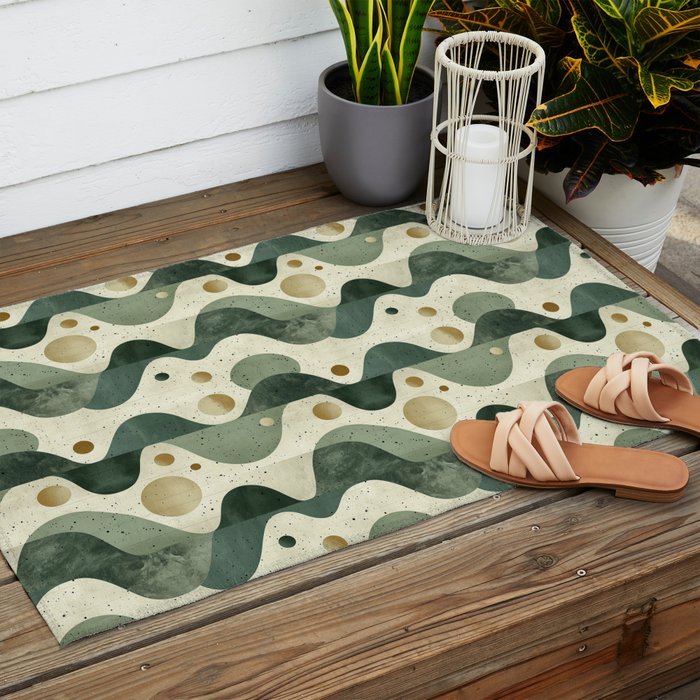 Groovy Sage Outdoor Rug Gallery Image 2