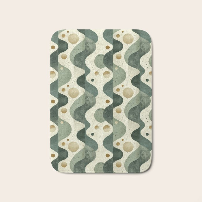 Groovy Sage Bath Mat Gallery Image 1