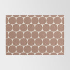 Mid Century Modern Dots Pattern 1 Inspired by PANTONE 17 1230 Color of the Year Mocha Mousse Rug Gallery Image 2