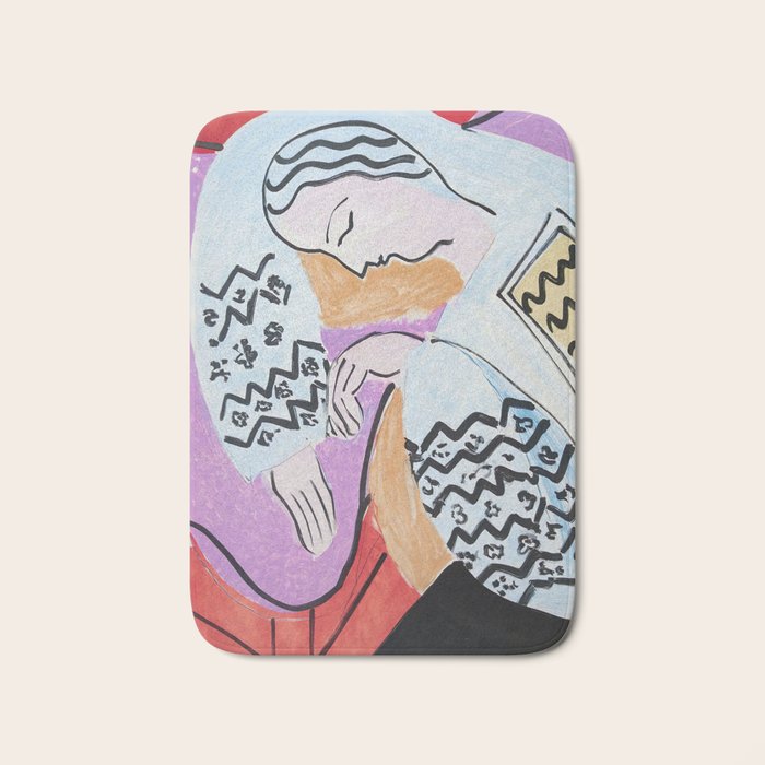 Henri Matisse - The Dream - 1940 Artwork Bath Mat Gallery Image 1