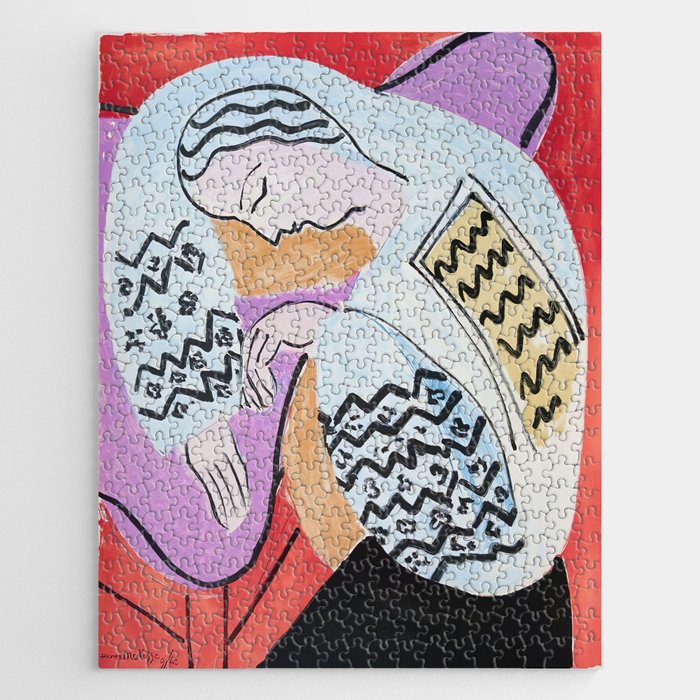Henri Matisse - The Dream - 1940 Artwork Jigsaw Puzzle
