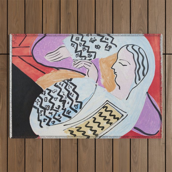 Henri Matisse - The Dream - 1940 Artwork Outdoor Rug Gallery Image 1