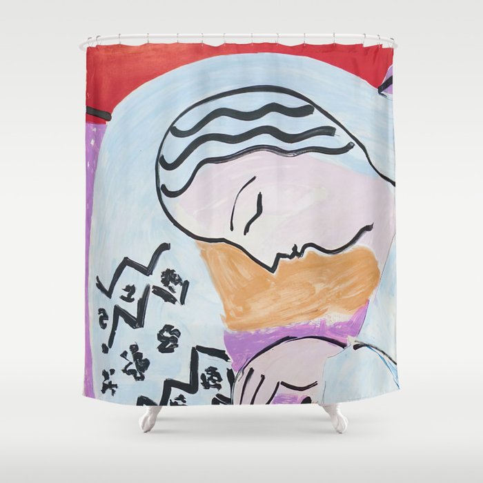 Henri Matisse - The Dream - 1940 Artwork Shower Curtain Gallery Image 1
