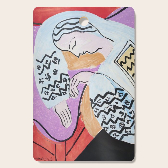 Henri Matisse - The Dream - 1940 Artwork Cutting Board Gallery Image 1