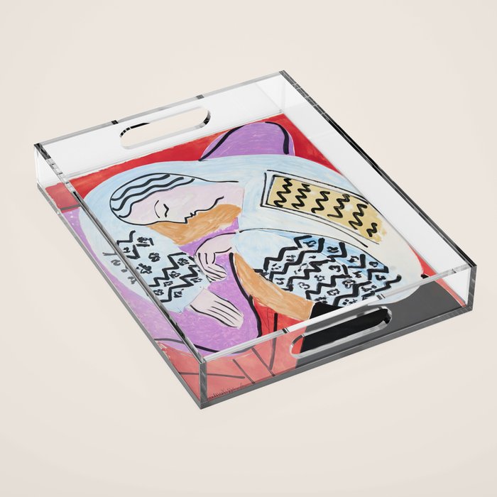 Henri Matisse - The Dream - 1940 Artwork Acrylic Tray Gallery Image 1