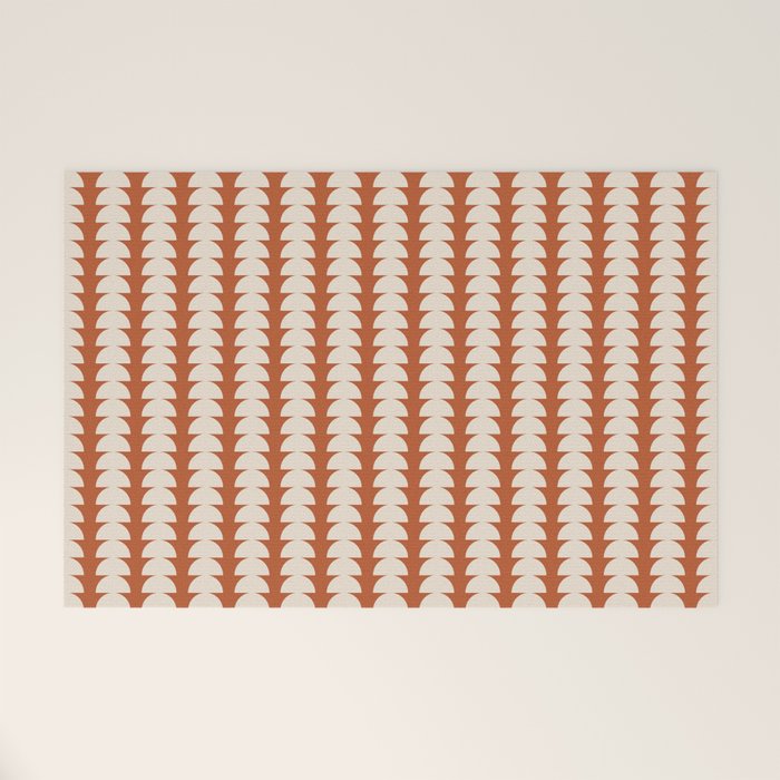 Maude Pattern - Vintage Orange Welcome Mat Gallery Image 1