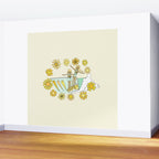 surfs up little ones // retro surf art by surfy birdy Wall Mural Gallery Image 2