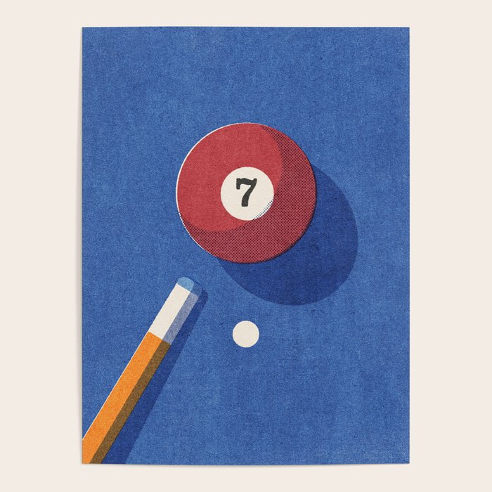 BALLS / Billiards - ball 7 I Poster Gallery Image 1