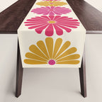 Retro Summer Daisies VII Table Runner Gallery Image 1