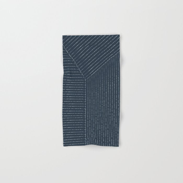 Lines (Annapolis Blue) Bath Towel Gallery Image 1