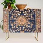 Sarouk Persian Floral Rug Print Credenza Gallery Image 1