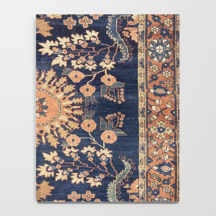 Sarouk Persian Floral Rug Print Notebook Gallery Image 4