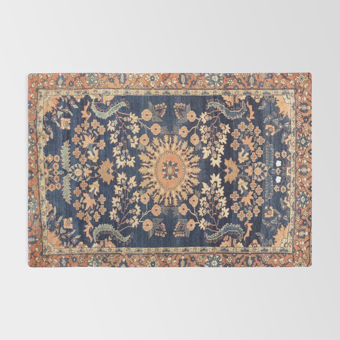 Sarouk Persian Floral Rug Print Rug Gallery Image 2