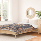 Sarouk Persian Floral Rug Print Duvet Cover Gallery Image 2