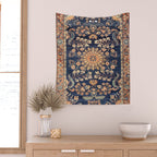 Sarouk Persian Floral Rug Print Wall Tapestry Gallery Image 2