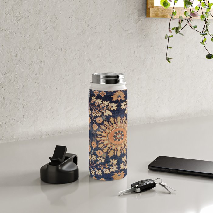 Sarouk Persian Floral Rug Print Water Bottle Gallery Image 4