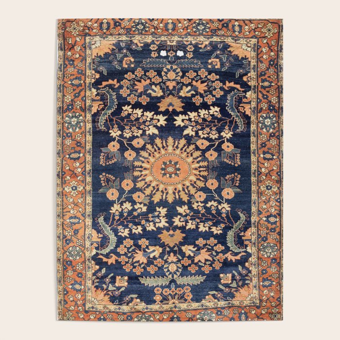 Sarouk Persian Floral Rug Print Poster Gallery Image 4