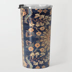 Sarouk Persian Floral Rug Print Travel Mug Gallery Image 3