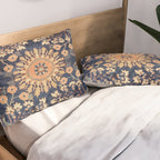 Sarouk Persian Floral Rug Print Pillow Sham Gallery Image 2