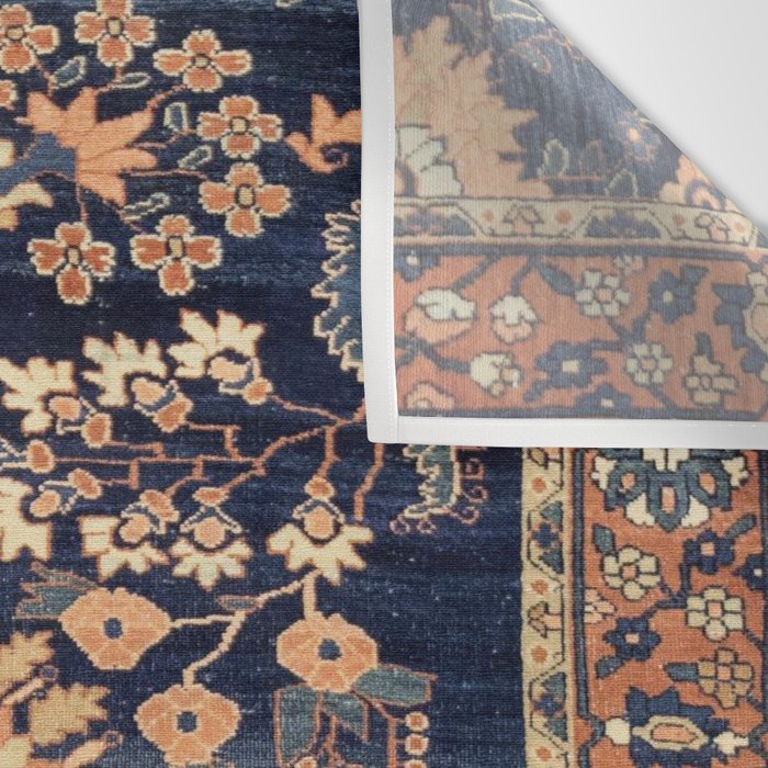 Sarouk Persian Floral Rug Print Wall Tapestry Gallery Image 3